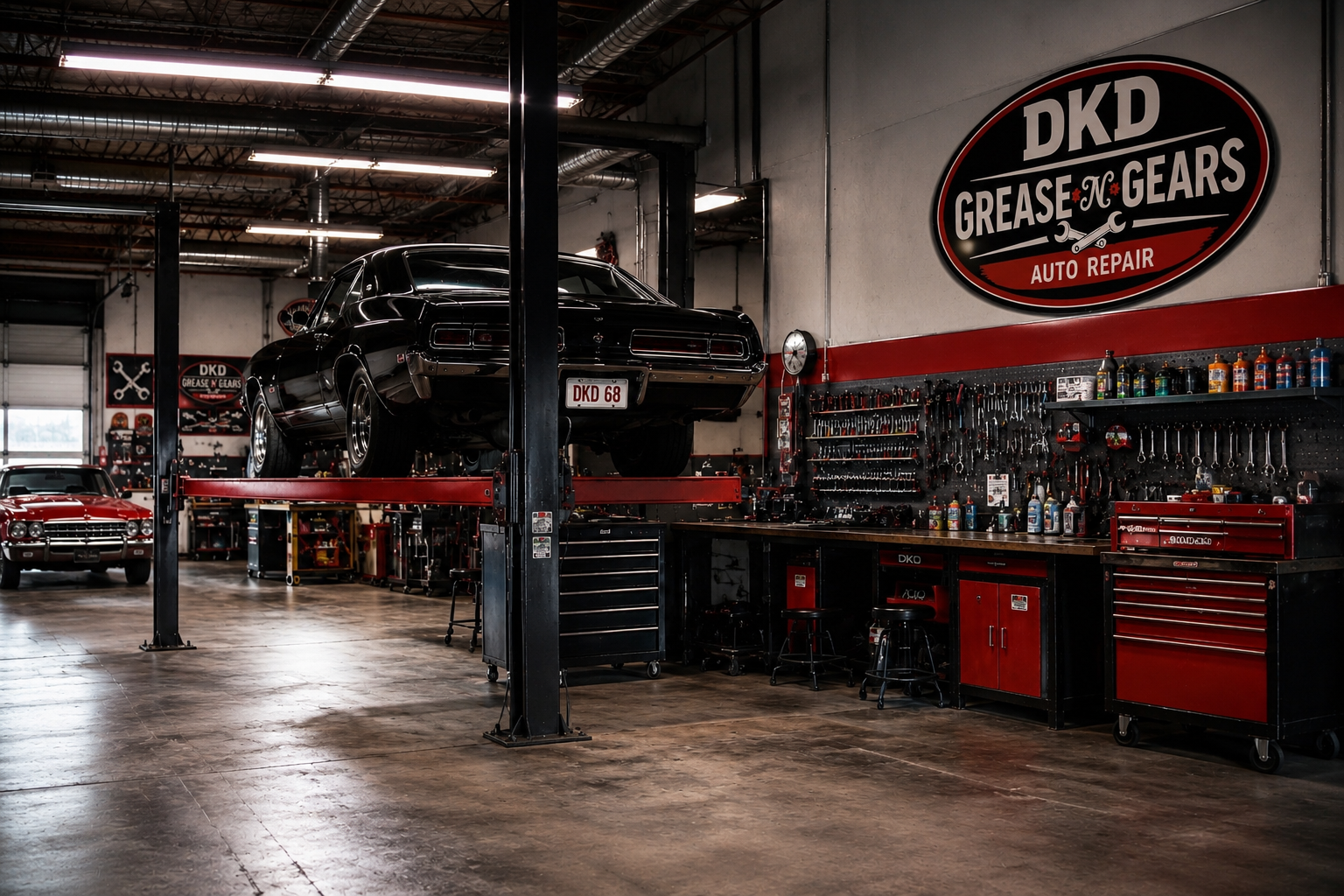 DKD Grease N Gears repair shop interior